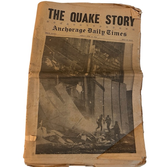 VTG Anchorage Daily Times '64 The Quake Story Special Edition Complete Newspaper - Picture 1 of 10
